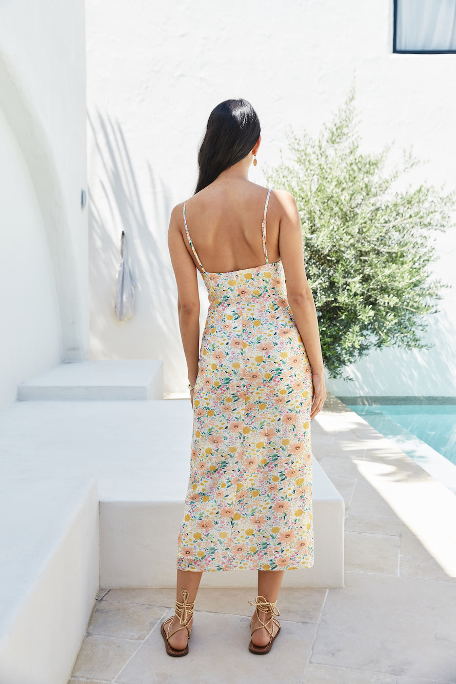 Sunset Promises Midi Dress Orange
