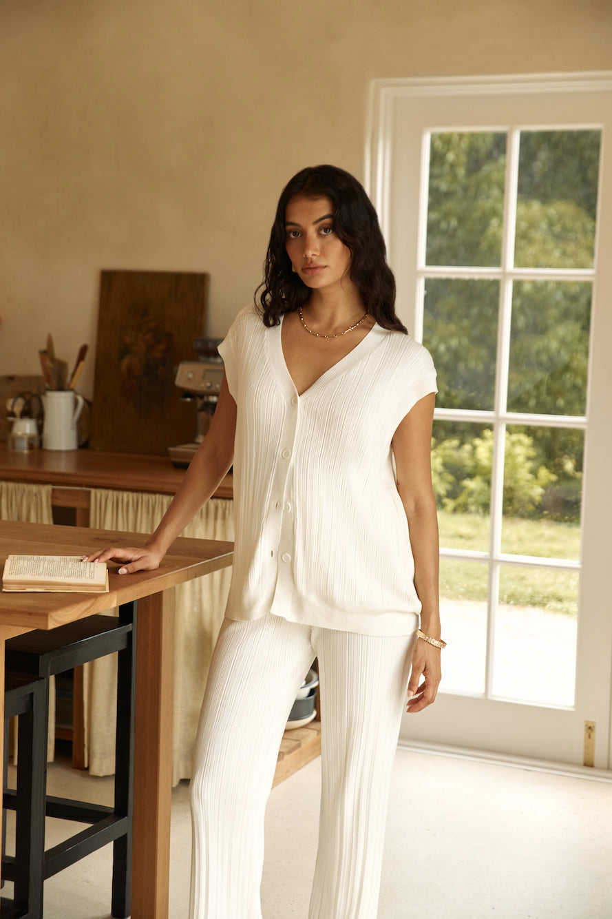 Seeking Memories Vest Top White