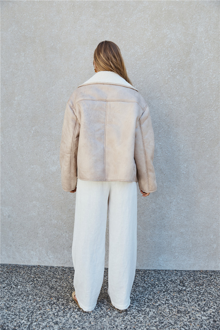 Morning Coffee Jacket Tan