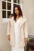 Fuzzy Feeling Coat Beige