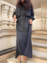 Fashion Casual Elastic Waist Mermaid Loose Skirt