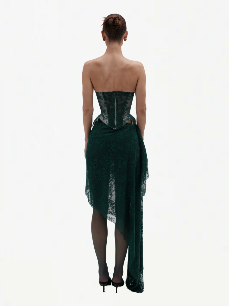 Emerald Luxe Couture Corset