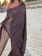 Exquisite Asymmetrical Shawl Pants Two-Piece Set