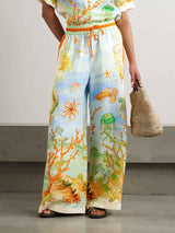 Unique Fantasy Ocean Coral Pants