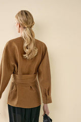 Cross Design Loose Shirt And Lantern Pants Set