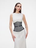 Glamorous Rhinestone-Fringed Cape