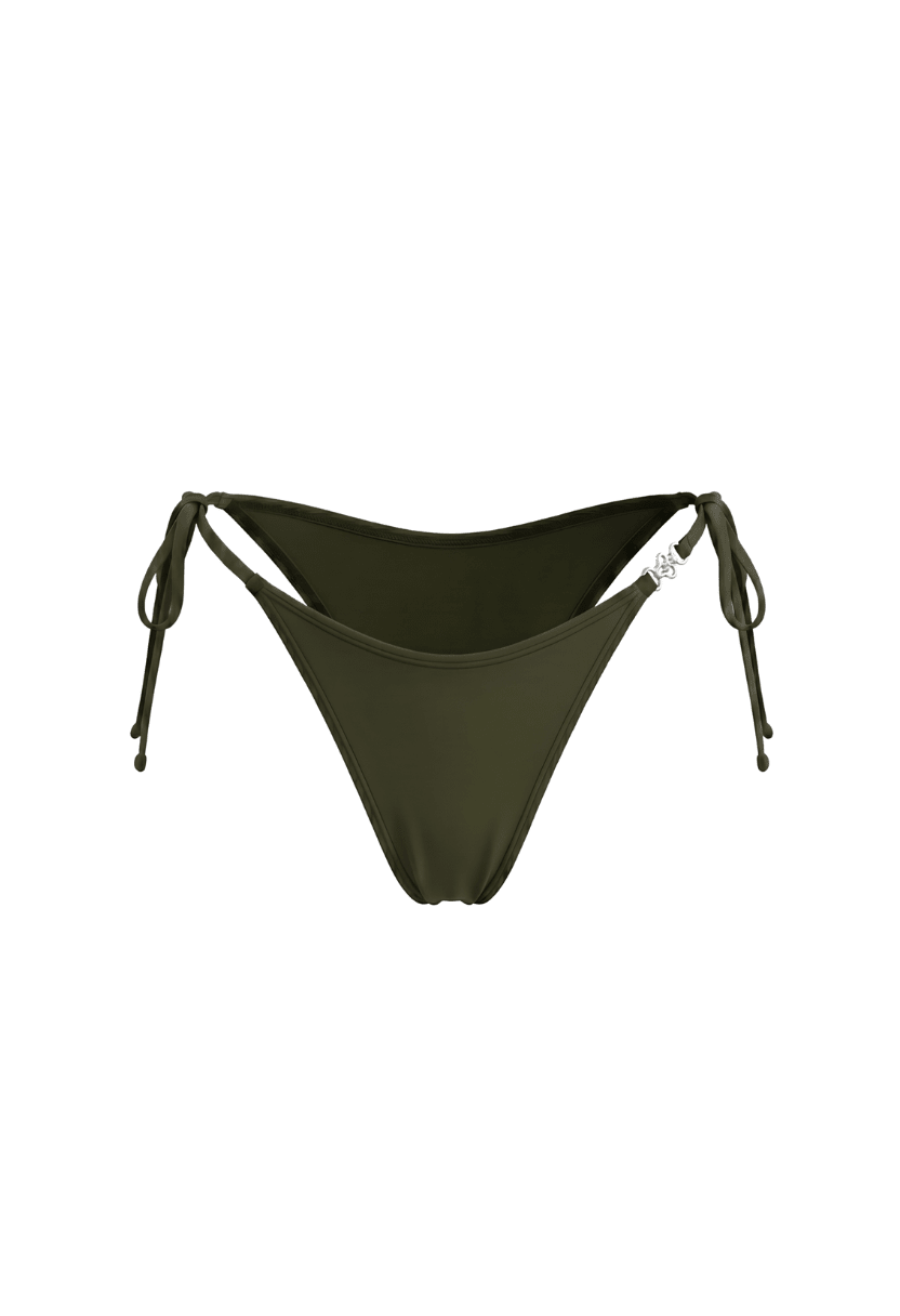 Gia Tie-Side Cheeky Bottom Olive