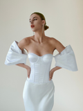 White Libra Corset - Elegant, Figure-Flattering Fit