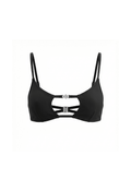 Amira Square Cut-Out Top Black