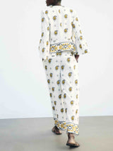 Unique Fresh Cashew Flower Print Pants