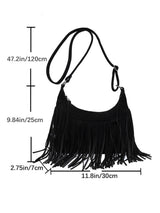 Bohemian Tassel Faux Deerskin Vintage Saddle Bag