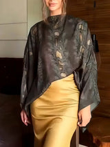 Elegant High-Waist Satin Maxi Skirt