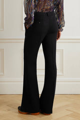 Retro Bow Print Chiffon Long-Sleeve Loose Blouse