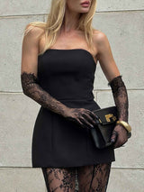 Elegant Strapless Bustier Slim-Fit Top