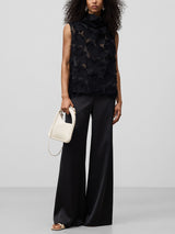 Elegant Satin Wide-leg Pants