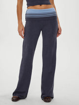 Retro Striped Button-Detail Knit Shirt