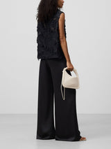 Elegant Satin Wide-leg Pants