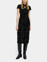 Exquisite Sequin Embellished Midi Dress