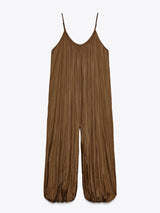 Casual Long Pleated Jumpsuit