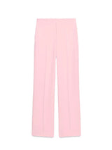 Elegant Pink Patchwork High-Waist Blazer Pants