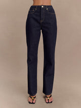 Modern Playful Unique High Waist Pocket Straight Jeans