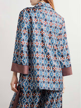 Unique Venice Print Satin Twill Shirt