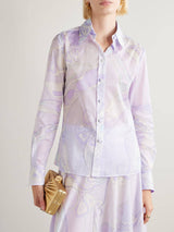 Unique Ethnic Print Button-Up Shirt