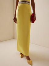 Beautiful Embellished Satin Crop Top