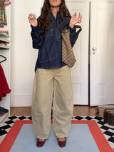 Modern Fashion Pullover Loose Denim Top