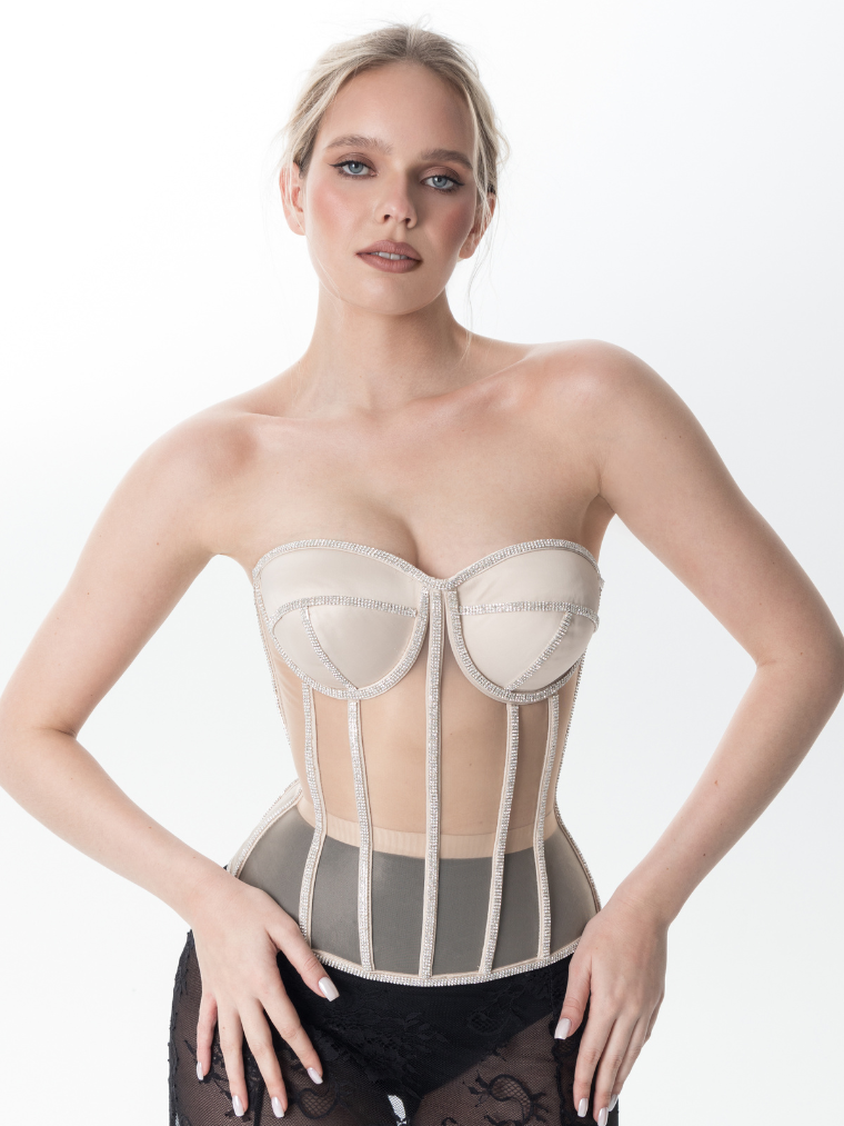 Secret-Form Shaping Bra with Sparkling Rhinestones