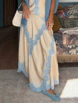 Elegant Lace Camisole Tank Top & Skirt Two-Piece Set