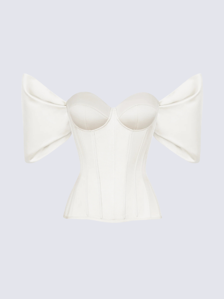 White Libra Corset - Elegant, Figure-Flattering Fit