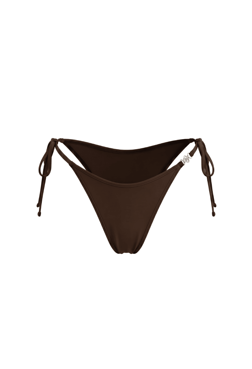 Gia Tie-Side Cheeky Bottom Brown