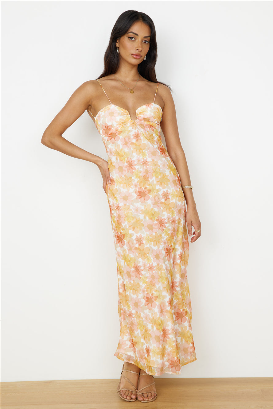 Follow You Anywhere Maxi Dress Orange