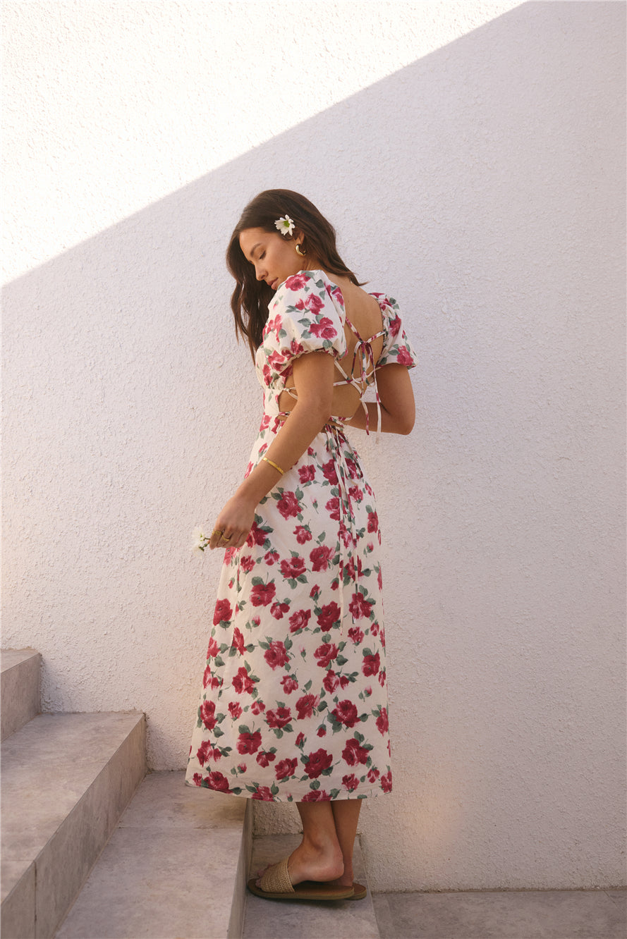 Rosalie Midi Dress Pink