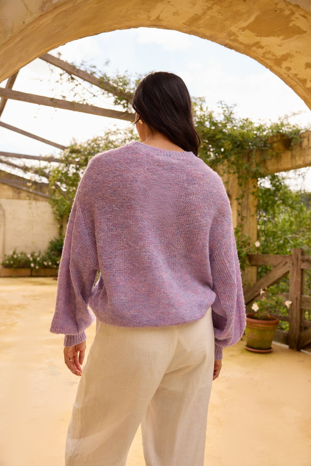 Mikale Knit Jumper Purple