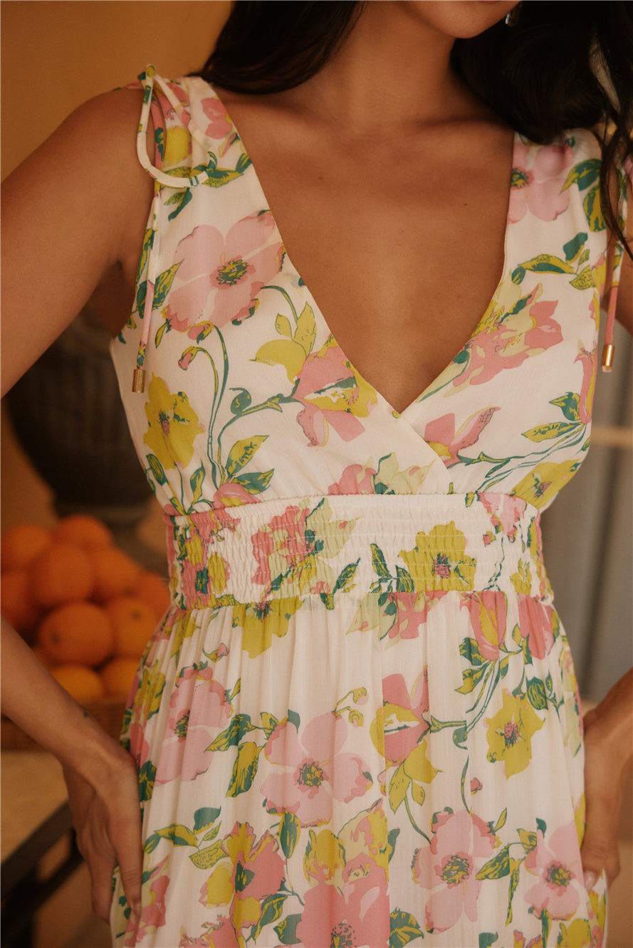 Sunny Splendour Maxi Dress Pink