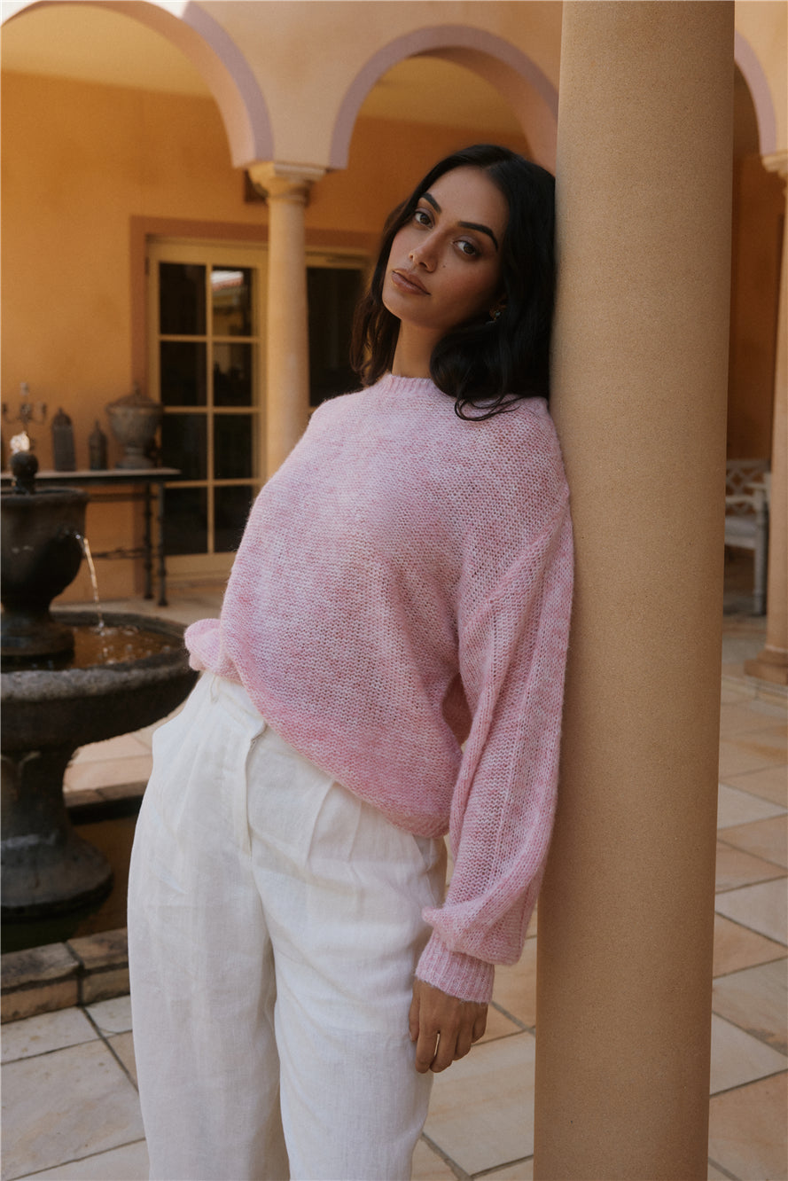 Mikale Knit Jumper Pink