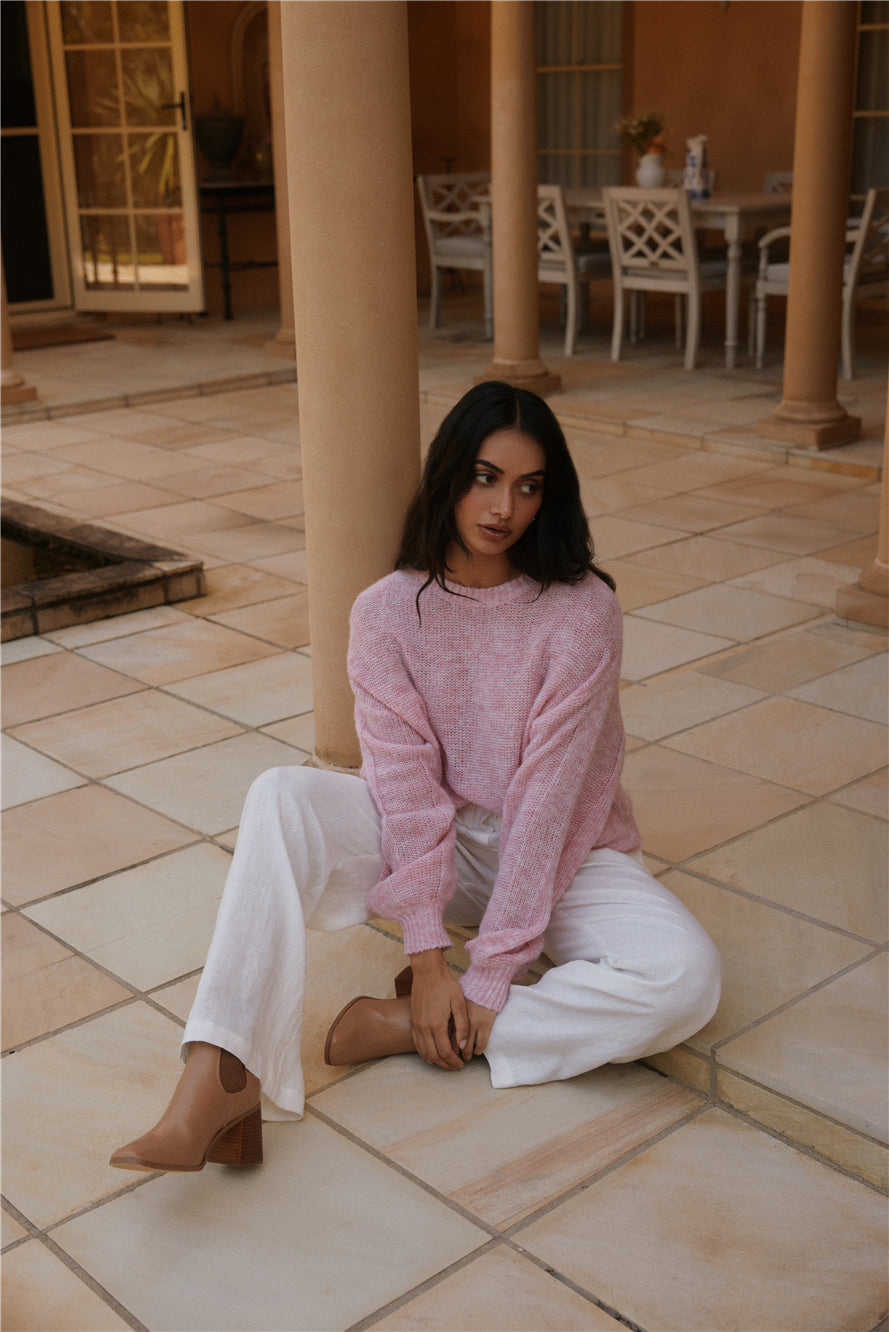Mikale Knit Jumper Pink