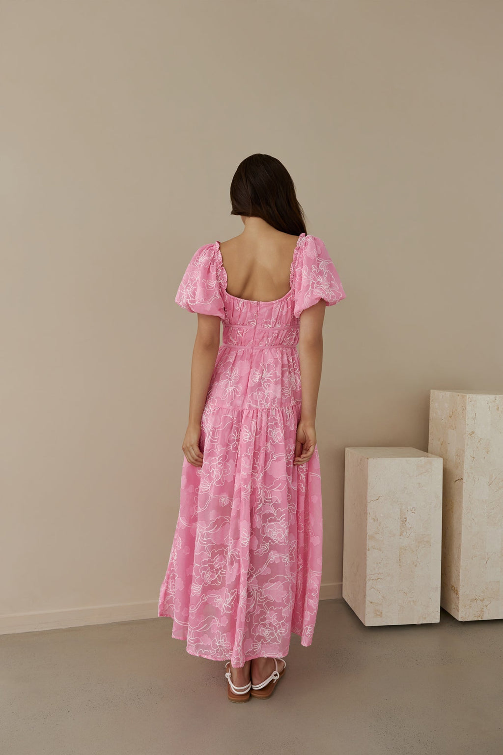 Step By Step Maxi Dress Pink