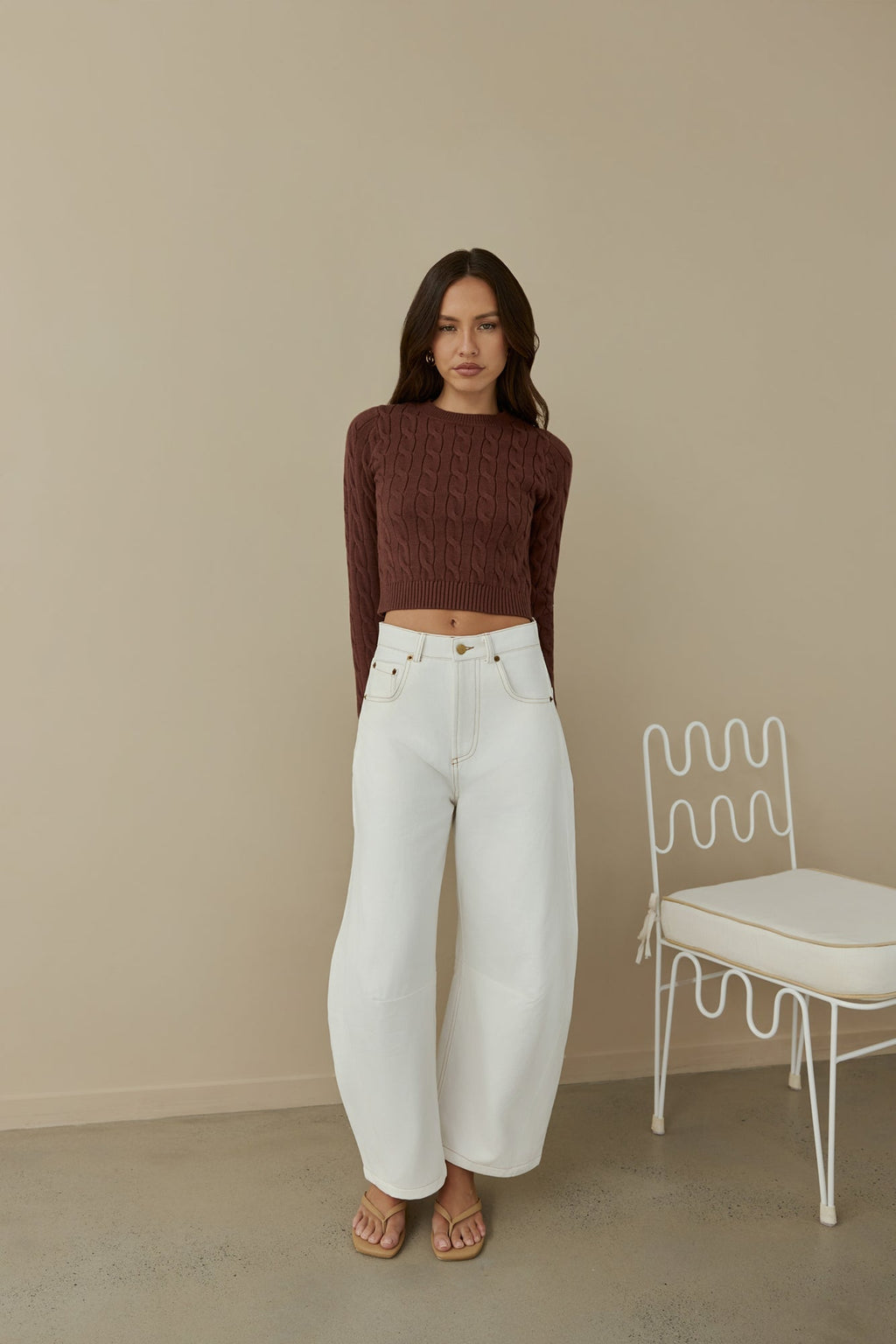 Destined For You Wide Pants White