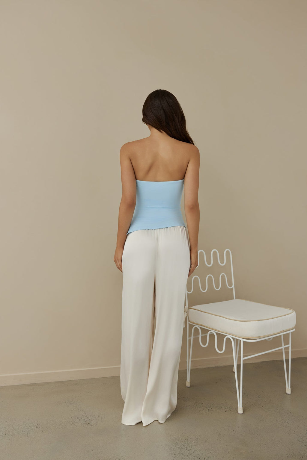 Luna Loves Strapless Top Blue
