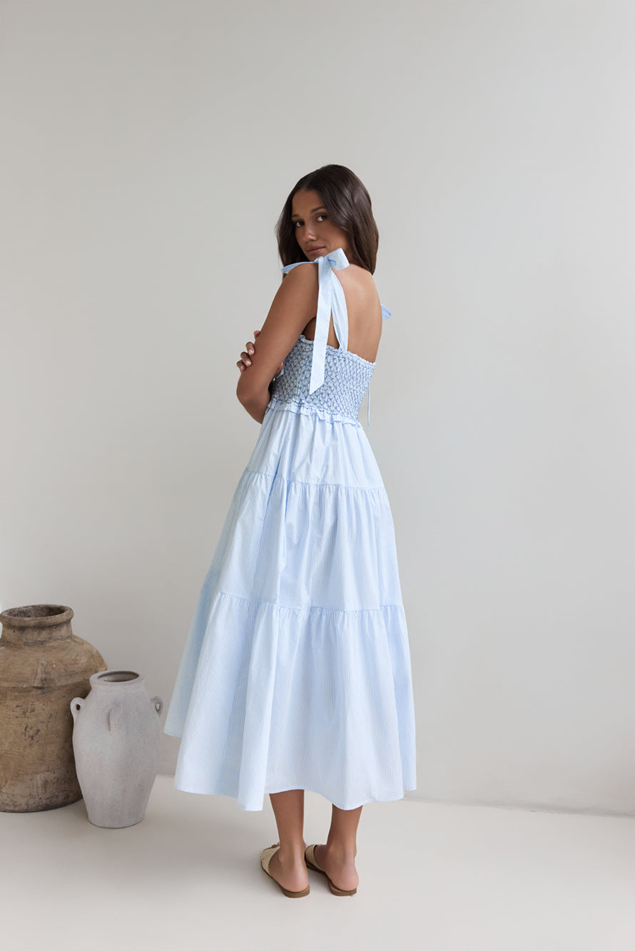 So Far So Long Maxi Dress Blue
