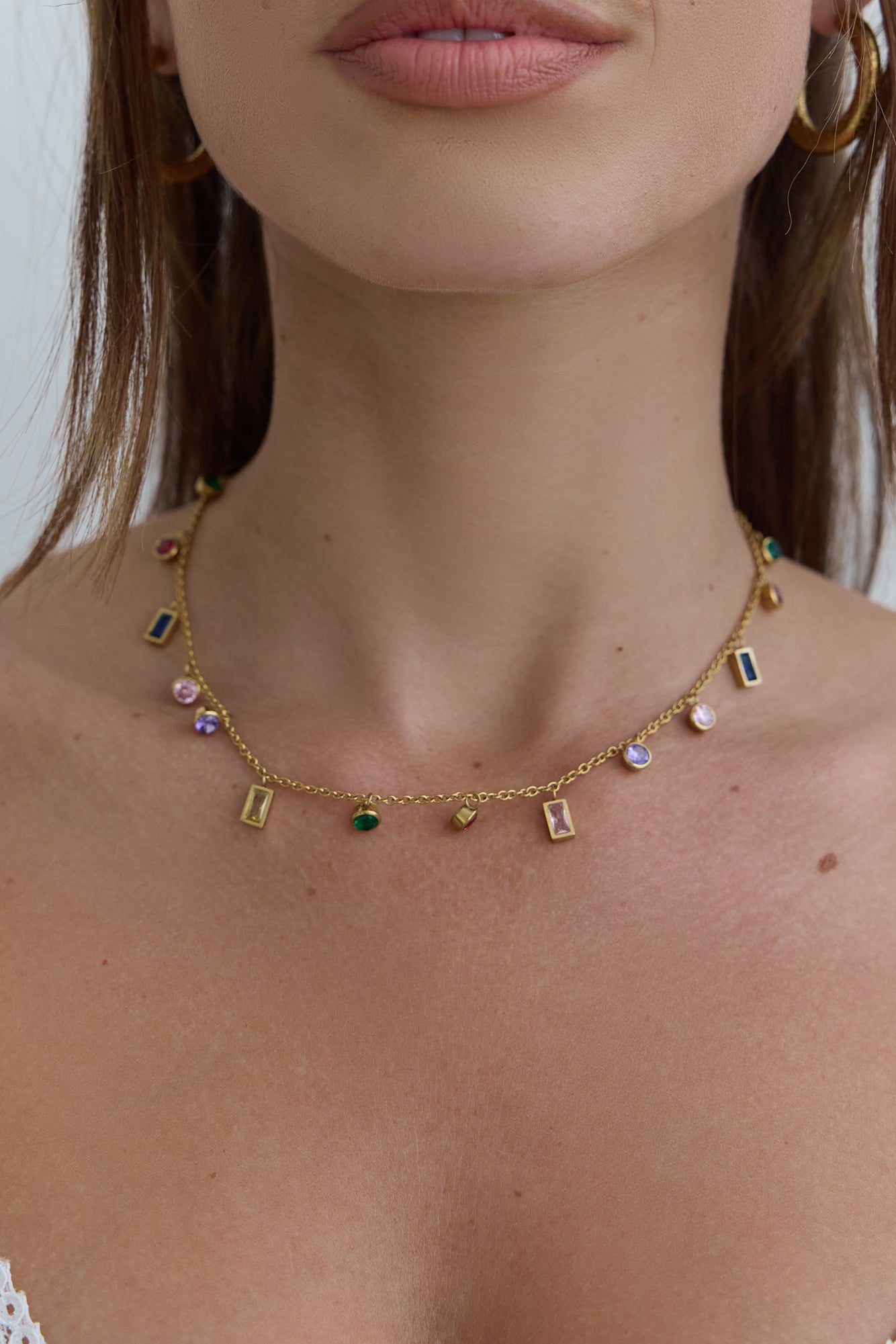 Kaleidoscopic Necklace Gold