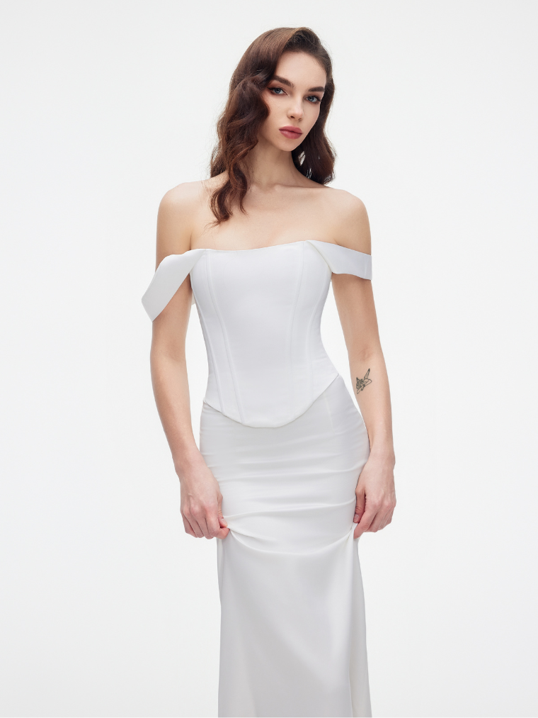 White Sia corset