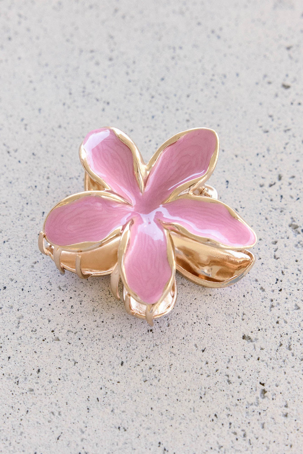 Frangipani Fragrance Hair Claw Pink