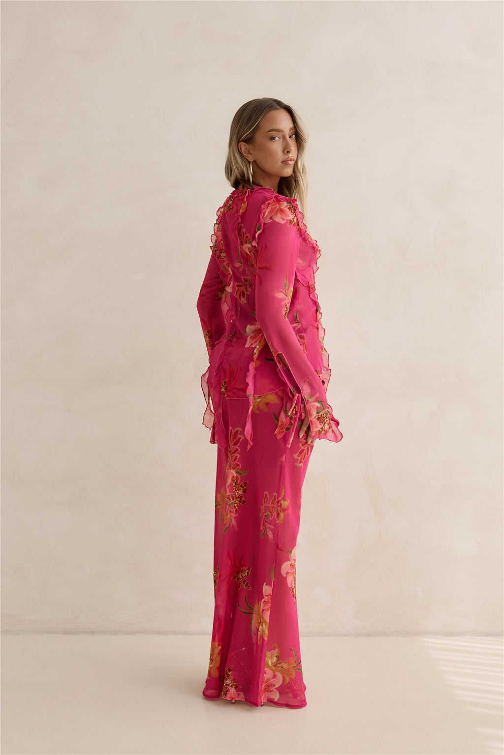 Soft Island Dreams Maxi Skirt Pink