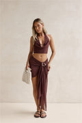 Island Twilight Sarong Chocolate