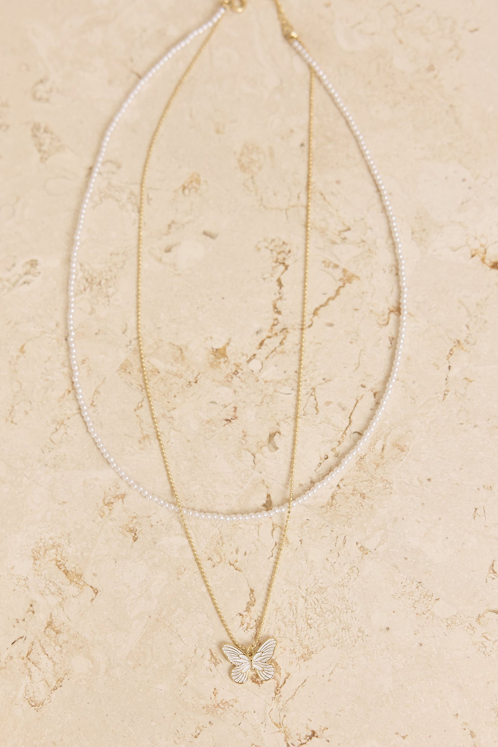 Butterfly Whimsy Necklace Gold