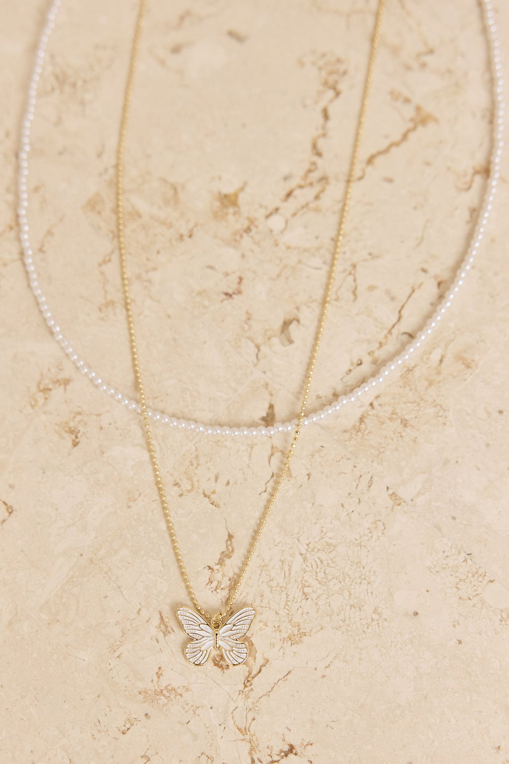 Butterfly Whimsy Necklace Gold